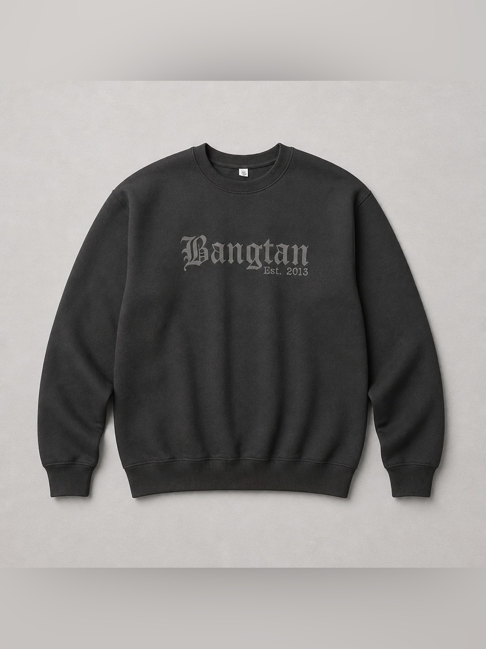 Bangtan Est. 2013 (American Heritage)Black Crewneck Sweatshirt